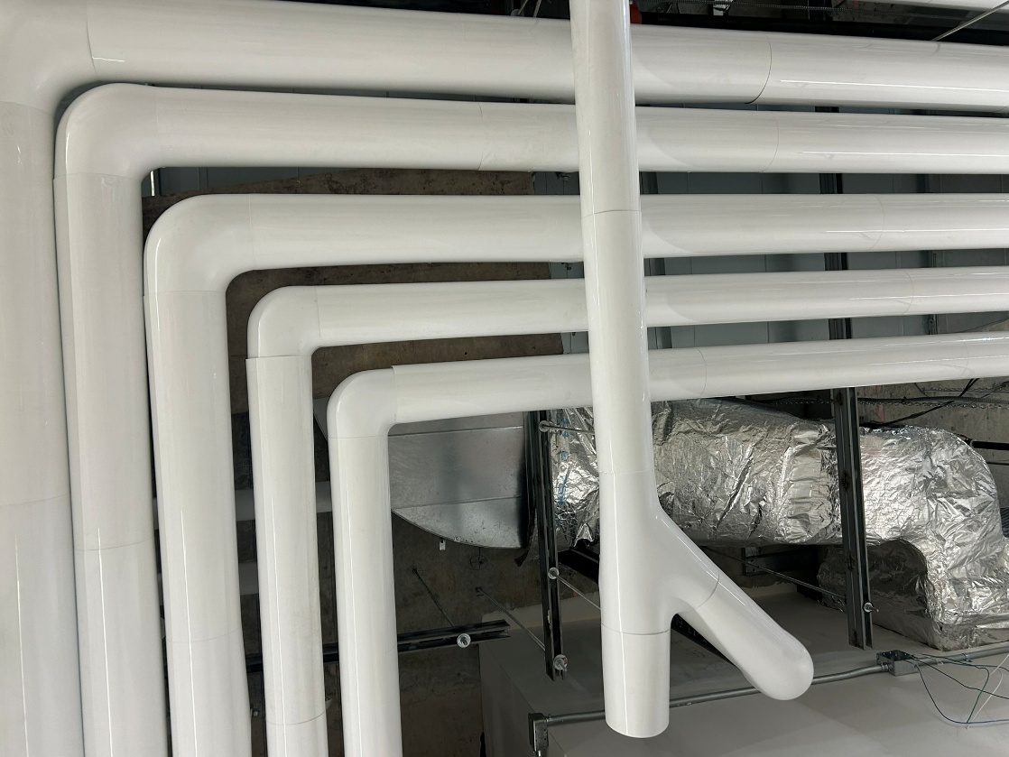 Insulated cold and hot water lines
